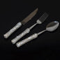 Bling Rhinestone Crystal Dazzling Culinary Utensils Travel Set for Office, Lunch, and Travel (3, Silver) - color: Silver