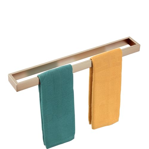 KOKOSIRI Towel Bar for Bathroom Wall Mount Bath Towel Holder 24-Inch Kitchen Rack Champagne Bronze Stainless Steel, 1 Pack B4008CPG-L24 - color: Champagne Bronze, size: 24-Inch