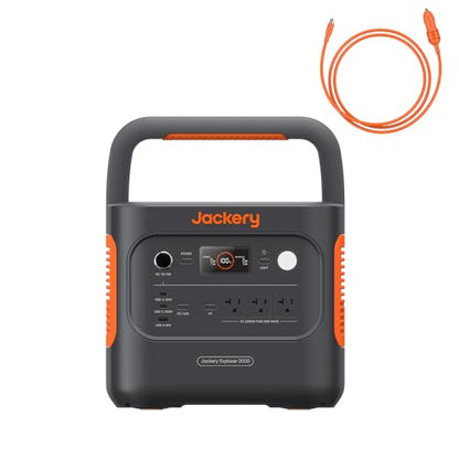 Jackery Explorer 2000 v2 Portable Power Station with Car Charging Cable, 2042Wh LiFePO4 Battery, 2200W Solar Generator, USB-C PD 100W Fast Charging for Camping, Home Use(Solar Panel Optional) - style: Explorer 2000 v2+Car Charging Cable