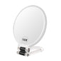BOOMIBOO 1X/10X Magnifying Handheld Mirror Double Sided, Foldable Travel Makeup Mirror, Adjustable Rotation Pedestal Hand/Hanging/Desk Vanity Mirror-Clear - color: Clear