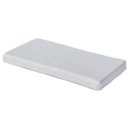 SAMTY Bench Seat Memory Foam Chair Pads Non-Slip Rubber Back Indoor Swing/Settee Cushion 32 x 12 inch - color: Beige, size: 32"x12"x2"