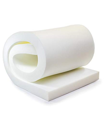 AK Trading Upholstery Foam Medium Density Cushion; (Seat Replacement, Foam Sheet, Foam Padding), 2" H X 30" W x 72" L - style: 2 Inch H X 30 Inch W x 72 Inch L