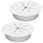 Desk Grommet 2-3/8" (60 mm), Desk Hole Cover for Cables White, Cable Grommet ABS Plastic, Desk Hole Grommet for Office and Home Table Cable, Detachable & Flexible Cable Cord Organizer-2 Pcs - size: 2-3/8"(60 mm)-2Pcs, style: White