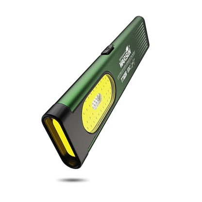 WARSUN T7 Rechargeable EDC Flashlight, Slim Pocket Flashlight with Clip & Magnetic Base, Portable LED Light for Everyday Carry, Night Walking, Car Repair & Emergency - color: Green-1Pcs