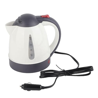 Car Electric Kettle, Portable 1000ml 24V Travel Car Truck Kettle Electric Automatic Shut Off Portable Water Heater Boiler Stainless Steel Kettles for Tea Coffee Making