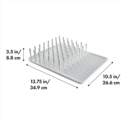 OXO Good Grips Compact Dish Rack Biscuit | For Dishware | 13-3/4 x 10-3/8 x 3-1/2 Inch | Non-Skid Feet | Pack of 4 - size: 13-3/4" x 10-3/8" x 3-1/2" h (Pack of 4)