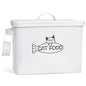 Vumdua Large Dog and Cat Food Storage Container, Farmhouse Pet Food Storage Containers with Lid and Dry Food Scoop, Durable Airtight Cat Container 12-13 lbs Capacity, Great Gift for Pet Owners - size: Large