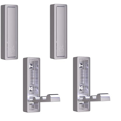 Wall Hooks for Hanging Coat, Heavy Duty Metal Hooks with Folding Storage Foldable Wall Hooks for Entryway Bathroom Kitchen Bags Towels Closet, 4Pcs Silver - color: 4-Silver