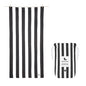 Dock & Bay Beach Towel - Quick Dry, Sand Free - Compact, Lightweight - 100% Recycled - Includes Bag - Cabana - Kamari Charcoal - Large (160x90cm, 63x35) - color: Cabana - Kamari Charcoal, size: Large (160x90cm, 63x35")