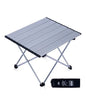 iClimb Ultralight Compact Camping Folding Table with Carry Bag (Silver - S) - color: Silver, size: Small