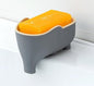 Cute Elephant Soap Dish Holder Tray Plastic Sink Self Draining Suitable for Kitchen Bathroom Bar Shower Bath Kitsch Large Shelf Drainage,Gray - color: C-gray