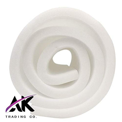 AK Trading Upholstery Foam Medium Density Cushion; (Seat Replacement, Foam Sheet, Foam Padding), 2" H X 30" W x 72" L - style: 2 Inch H X 30 Inch W x 72 Inch L