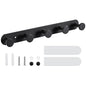 Coat Hooks Wall Mounted, Black Coat Rack with 5 Hooks Adhesive & Screw in Door Hooks Heavy Duty Coat Hanger Towel Hooks for Wall Towels Clothes Hat - style: "O" shape
