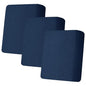 ZNSAYOTX Stretch Individual Cushion Covers Sofa Cushion Couch Seat Covers Slipcovers Soft Replacement Unique Pattern Furniture Protector with Elastic Bottom (Navy, 3 Pc Cushion Cover) - color: Navy Blue, size: 3 Cushion Sofa -Standard