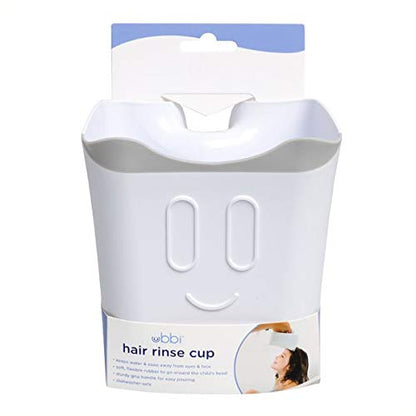 Ubbi Bath Rinse Cup for Babies & Toddlers, Baby Hair Rinse Cup, Newborn Bath Time Essential, Tear-Free Bath Accessory, White - style: Rinse Cup
