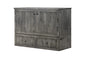 Mega Solutions Murphybedz Tuscany Murphy Cabinet Chest Bed with Charging Station 6 Inch (Galaxy Grey, Queen) - color: Galaxy Grey, size: Queen (U.S. Standard)