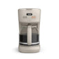 BELLA 12 Cup Programmable Coffee Maker, Reusable Dishwasher Safe Accessories, Easy LCD display, Auto Shutoff, 900 watt, Oatmilk - color: Oatmilk