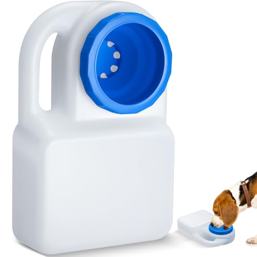Ziliny 1 Pcs 3 Quart No Spill Portable Dog Travel Water Bowl Leakproof Pet Water Bowl for Pet Dispenser for Small Large Dogs Cats Camping Hiking Trips Car RV Boat Road Mess-Free Design