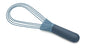 Joseph Joseph Twist Whisk 2-In-1 Collapsible Balloon and Flat Whisk Silicone Coated Steel Wire, Sky Blue - color: Blue
