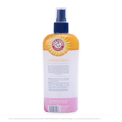 Arm & Hammer for Pets Super Deodorizing Dog Spray with Baking Soda for Odor Control Freshens Coat Between Baths pH Balanced Formula for Dogs Kiwi Blossom 8 FL OZ 2 Pack Dogs and Puppies Daily