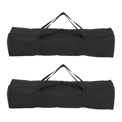 HARFINGTON 2pcs Camping Chair Replacement Bag 27.6" x 7.9" Folding Chair Carry Bag Oxford Cloth Storage Tent Bag with Handle Strap for Travel Outdoor Camping Sports, Black - size: 27.6" x 7.9"