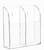 HBlife Acrylic Remote Control Holder Organizer, Clear Wall Mount Caddy for TV, Bedside - 2 Compartments - style: 2 Compartment