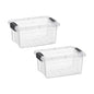 Superio Clear Storage Bins with Lids, Stackable Storage Box with Latches and Handles, Extra Small, 2 Pack 3 Quart - size: 3.5 Qt, style: 2 Pack
