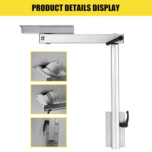 RV Adjustable Table Leg, Removable RV Table Leg, Detachable Height Adjustable Aluminum Alloy 360-Degree Swivel Tabletop, Perfect for Yachts, RV, Motorhome, Camping Use