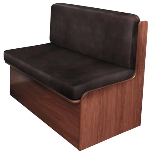 ANARACHON Leather Look RV Camper Dinette Cushion Covers, Washable RV Couch Cushion Covers Dinette Booth Seats Stretchable Camper Seat Covers (02 Chocolate, 1 Set) - color: 02 Chocolate, size: 1 Set