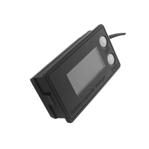 Waterproof Battery Meter 12V, Battery Monitor DC8-100V with LCD Display, Golf Cart Voltage Meter, Capacity Percentage Tester for DIY Project, RV,Boat