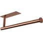 theaoo Rose Gold Paper Towel Holder - Under Cabinet Paper Towel Holder for Kitchen, Adhesive Paper Towel Roll Rack for Bathroom Towel, Wall Mounted Paper Towel Rack, SUS304 Stainless Steel - color: Rose Gold