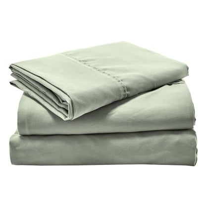 Kingnex 30x75x9 RV Bunk Sheets Set for Narrow Twin Bed Soft Brushed 1800 Microfiber 3 Piece Bedding Set Includes 1 Cot Size Fitted Sheet 1 Flat Sheet 1 Pillowcase Cot Sage - color: Sage, size: Cot 30x75 RV Bunk Set