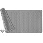 Non Slip Bathtub Mat for Bath Tub Shower - Natural Rubber Mat with Suction Cups - Large Soft Bathroom Safety Mat - Unique Diamond Pattern - Fatigue Relief - Machine Washable - 17 × 35 Inch - color: Gray, size: 35" x 17" (Rectangular)