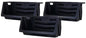 Mighty Tuff Heavy Duty Nesting Stack Bins, Pack of 3, Extra-Large Handles, Wide Front Opening, Interlocking, Stack Vertically, Holds Up to 100 Pounds, Black - size: Heavy Duty