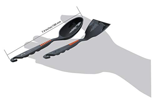 GSI Outdoors Spoon/Spatula Set Grey, 7.4 inch