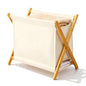 DUMDUM Simple, Eco-Friendly Foldable Laundry Hamper with X-Frame, Multi-Size for Dorm, Bedroom, RV (Beige, Medium) - size: Medium