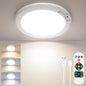 SunRider 4-Pack Rechargeable Motion Sensor LED Ceiling Light with Remote, Cordless Closet Lights Battery Operated, Dimmable 3CCT Magnetic Suction - size: 4 Count (Pack of 1)