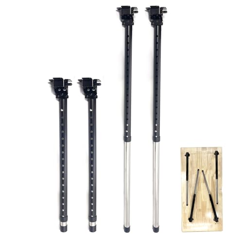 Benbuoo Adjustable Folding Table Legs 22-36", Heavy Duty Metal, Set of 4 | Height Adjustable, Foldable, Sturdy | for DIY Desks, Computer Tables, Office Workstations, RV Camping, Outdoor Furniture - size: R22''-36'' 4pcs