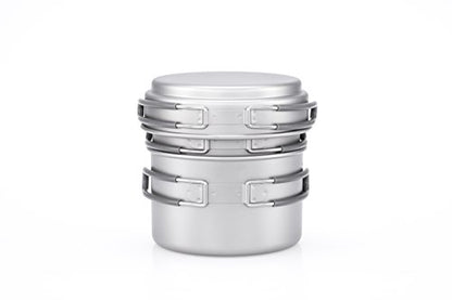 Keith Titanium Ti6014 3-Piece Pot and Pan Cook Set - 2400ml