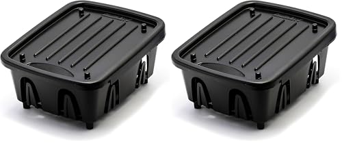 Camco RV Mini Dish Drainer & Tray, Features a Sloped Drain Tray Design, Heavy-Duty Construction, Ideal for Small Spaces, Apartments, Boats, 9.5" L x 11.7" W x 4.75" H, Black (43512) (Pack of 2) - size: (Pack of 2)