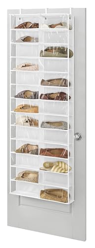 Whitmor Over The Door Shoe Shelves - 26 Sections - White - size: 26 Pocket