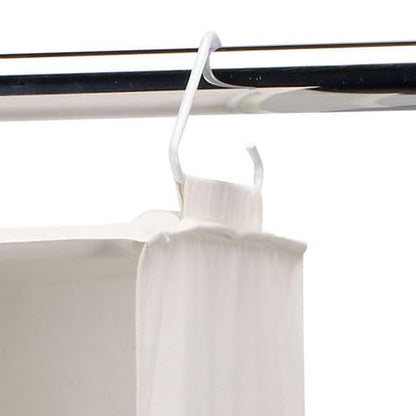 Household Essentials 311342 Hanging Closet Organizer | 3 Pocket Shelves | Natural Canvas - color: Natural