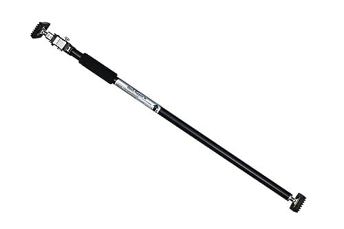 Heavy Duty Truck Cargo Bar - Adjustable QSP-360 Truck Bed Organizer with Weight Capacity 175 lbs. - Self-Locking Spring Ratchet Load Lock Bar - Extends 3.6 to 6 Ft, Ideal for Car, SUV & Truck - color: Black