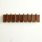 QUELLANCE Wood Coat Rack Wall Mount, Coat Hooks Hanger Wall Mounted, Heavy Duty Wall Coat Rack with 8 Hooks for Hanging Coats/Keys/Hats/Robe&Towels/Plants/Bags, Walnut - size: 8 Hooks