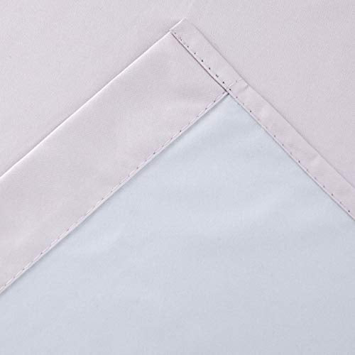 Diamond Home Linens 2 Piece 100% Blackout Insulated Rod Pocket Kitchen Curtain Tiers Set for Small Windows 24" Long-Light Pink - color: Light Pink, size: 27"W x 24"L (Pack of 2)