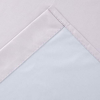 Diamond Home Linens 2 Piece 100% Blackout Insulated Rod Pocket Kitchen Curtain Tiers Set for Small Windows 24" Long-Light Pink - color: Light Pink, size: 27"W x 24"L (Pack of 2)