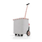 reisenthel carrycruiser Twist Sky Rose - Portable Shopping Trolley with Sturdy Aluminum Frame, Shoulder Strap and Removable mesh Inner Bag -Water-Repellent - color: Sky Rose