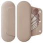 AGIKET Silicone Makeup Brush Holder Travel Cosmetic Bag：Soft Portable Cosmetic Face Brushes Holder with Upgrade Anti-Fall Out Magnetic Closure, Large Travel Makeup Brush Case - Walnut - color: A-Walnut, style: Brush Holder