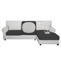 Easy-Going 100% Waterproof 3 Pieces Couch Cushion Covers for Sectional Sofa Left/Right L Shape Chaise Lounge Sofa Seat slipcover Anti-Slip Sofa Cover (2 Seater + 1 Chaise, Dark Gray - color: Dark Gray, size: 2 Seater + 1 Chaise
