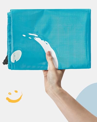 HOMEST 2 Pack XL Laundry Bags 28" x 40", Extra Large Dirty Clothes Organizer Holds 3-4 Loads, Machine Washable Drawstring Laundry Bag for Dorm, Camp, Laundromat, Family, Travel, Sky blue & Blue - color: (Ⅰ-Wash me) Blue & Sky Blue